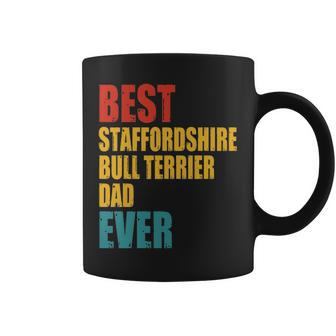 Vintage Best Staffordshire Bull Terrier Dad Ever Coffee Mug - Thegiftio UK