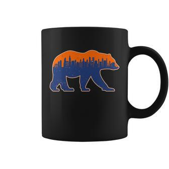 Vintage Chicago Illinois Skyline Bears Football Tshirt Coffee Mug - Monsterry CA