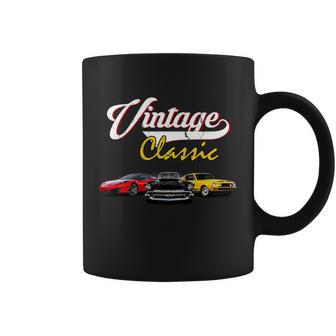Vintage Classic Oldies Cars Tshirt Coffee Mug - Monsterry CA