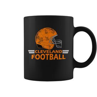 Vintage Cleveland Football Helmet Coffee Mug - Monsterry UK