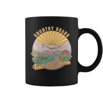 Vintage Country Roads Take Me Home Tshirt Coffee Mug - Monsterry AU