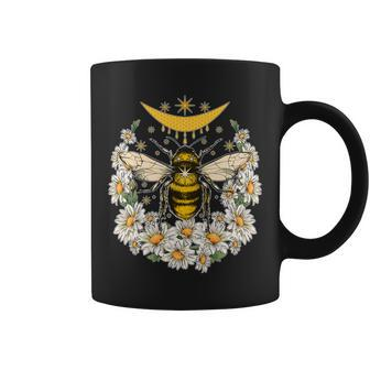 Vintage Daisy Honey Moon Bee Coffee Mug - Monsterry CA