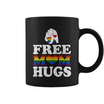 Vintage Free Mom Hugs Mama Bear Heart Pride Month Lgbt 2022 Gift Coffee Mug - Thegiftio UK