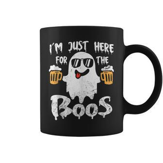Vintage Ghost Cute Im Just Here For The Boos Halloween Coffee Mug - Thegiftio UK