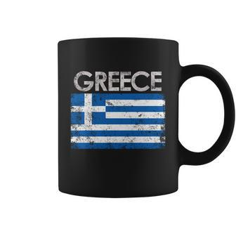 Vintage Greece Greek Flag Pride Gift Coffee Mug - Monsterry UK