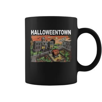 Vintage Halloween Town Coffee Mug - Monsterry UK