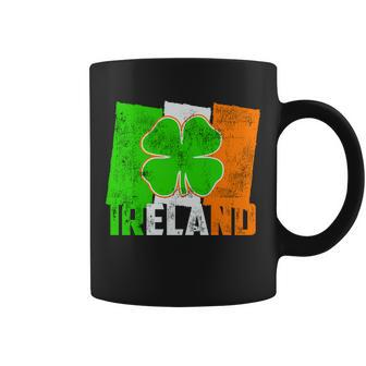 Vintage Ireland Irish Flag St Patricks Day Coffee Mug - Monsterry