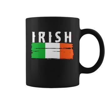 Vintage Irish Ireland Flag Graphic Design Printed Casual Daily Basic Coffee Mug - Thegiftio UK