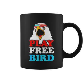 Vintage Play Free Bird Bald Eagle American Patriotic Usa Coffee Mug - Monsterry
