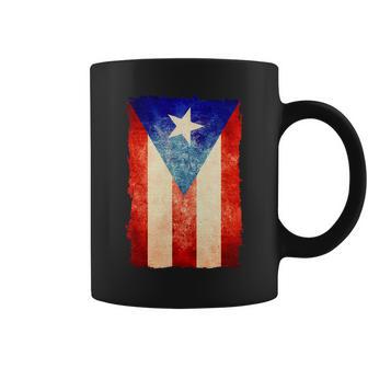 Vintage Puerto Rico Flag V2 Coffee Mug - Monsterry CA