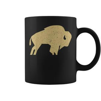 Vintage Retro Buffalo T Buffalo Colorado Co Silhouette Coffee Mug - Thegiftio UK