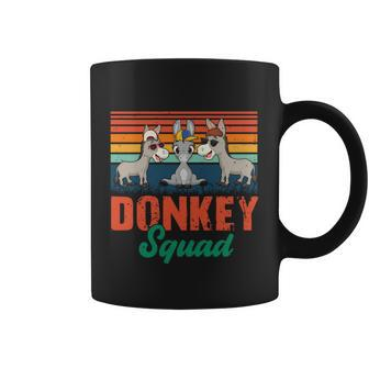 Vintage Retro Donkey Funny Squad Three Donkeys Sunglasses Gift Coffee Mug - Monsterry