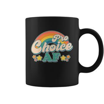 Vintage Retro Pro Choice Af Star Rainbow Coffee Mug - Monsterry CA