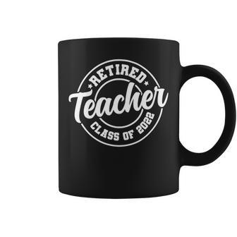 Vintage Retro Retired Teacher Class Of 2022 Retirement Gift Coffee Mug - Seseable