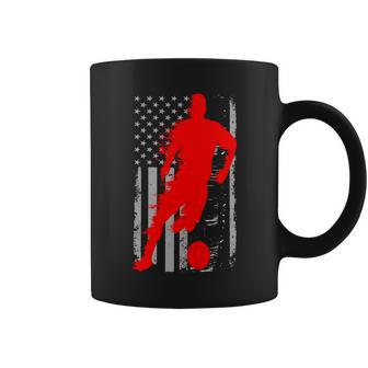 Vintage Soccer American Flag Usa Coffee Mug - Monsterry CA