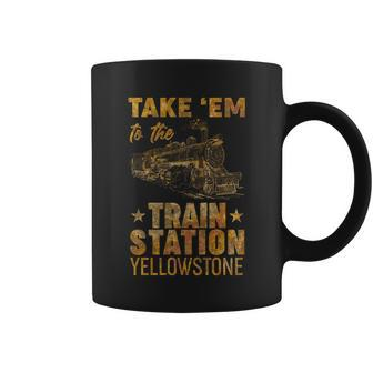 Vintage Take Em To The Train Station Tshirt Coffee Mug - Monsterry