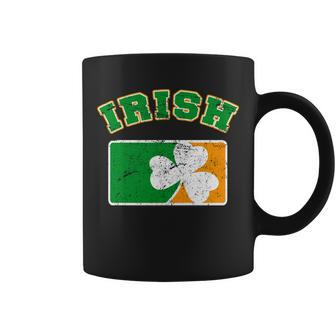 Vintage Team Irish Flag St Patricks Day Graphic Design Printed Casual Daily Basic Coffee Mug - Thegiftio UK