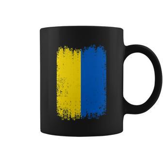 Vintage Ukraine Ukrainian National Flag Patriotic Ukrainians Coffee Mug - Monsterry