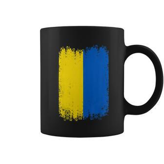 Vintage Ukraine Ukrainian National Flag Patriotic Ukrainians V2 Coffee Mug - Monsterry DE