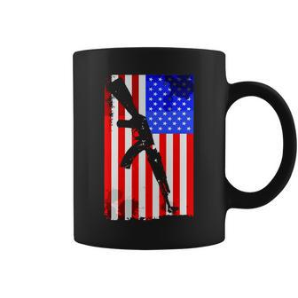 Vintage Usa Ak-47 Gun American Flag Tshirt Coffee Mug - Monsterry UK