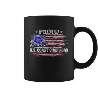 Vintage Usa American Flag Proud Us Coast Guard Veteran Dad Gift Graphic Design Printed Casual Daily Basic Coffee Mug - Thegiftio UK