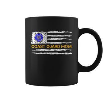 Vintage Usa American Flag Proud Us Coast Guard Veteran Mom Gift Graphic Design Printed Casual Daily Basic V3 Coffee Mug - Thegiftio UK