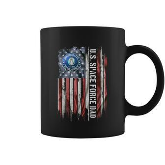 Vintage Usa American Flag Proud Us Space Force Veteran Dad Gift Graphic Design Printed Casual Daily Basic Coffee Mug - Thegiftio UK