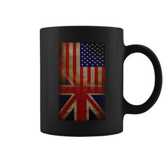 Vintage Usa British Distress Flag Tshirt Coffee Mug - Monsterry