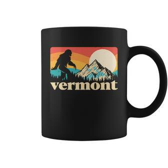 Vintage Vermont Bigfoot Sasquatch Wilderness Coffee Mug - Monsterry