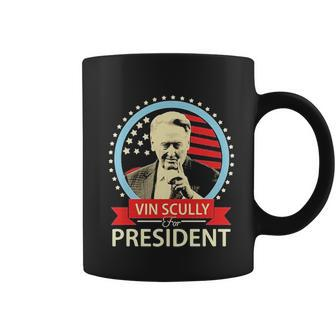 Vintage Vin Scully For President Rip 1927-2022 Coffee Mug - Thegiftio UK