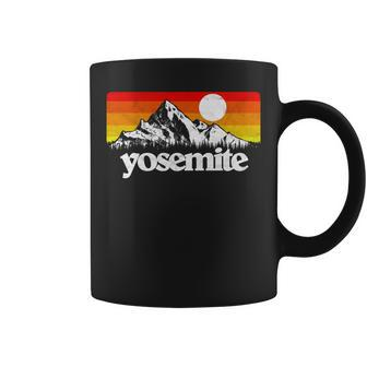 Vintage Yosemite National Park Retro Mountains Coffee Mug - Seseable
