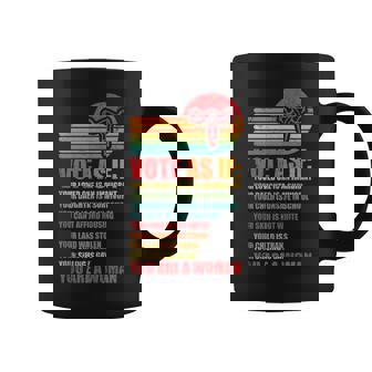 Vote As If Pro Choice Reproductive Rights Coffee Mug - Thegiftio UK