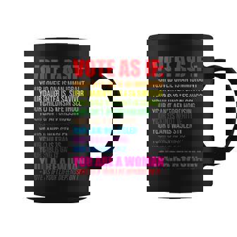 Vote As If Your Life Depends On It Human Rights Coffee Mug - Thegiftio UK