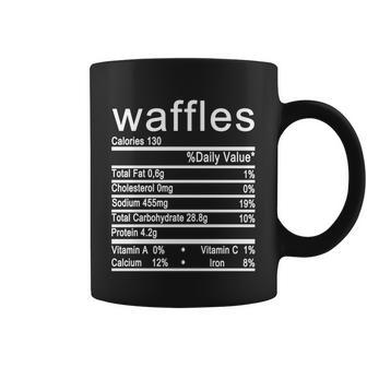 Waffles Nutrition Facts Label Coffee Mug - Thegiftio UK