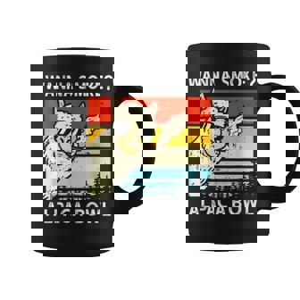 Wanna Smoke Alpaca Bowl Vintage Weed Cannabis 420 Stoner Coffee Mug - Thegiftio