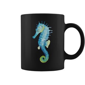 Watercolor Seahorse Tshirt Coffee Mug - Monsterry DE