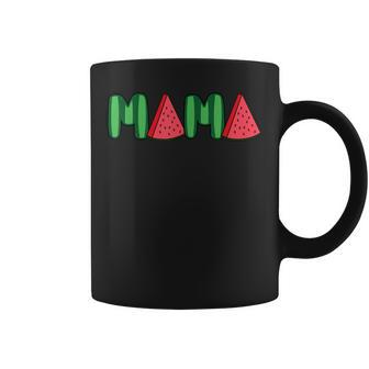 Watermelon Mama Fruitarian Lover Mom Summer Fruit Mother Coffee Mug - Seseable