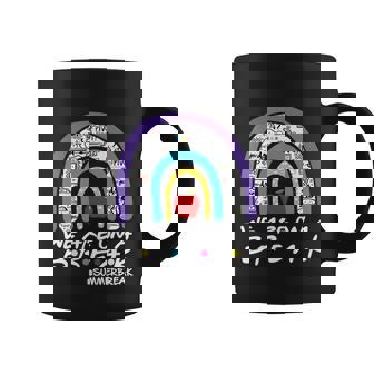 We Are On A Speak Summer Break Last Day Of School Teacher Boho Rainbow Coffee Mug - Thegiftio UK