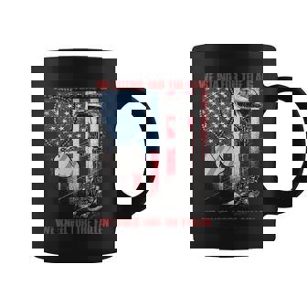 We Stand For The Flag We Kneel For The Fallen Graphic Design Printed Casual Daily Basic Coffee Mug - Thegiftio