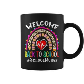 Welcome Back To School Nurse First Day Of School Leopard V5 Coffee Mug - Thegiftio UK