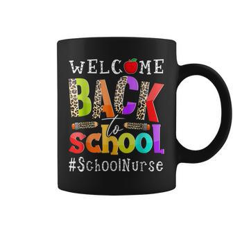 Welcome Back To School Nurse First Day Of School Leopard V6 Coffee Mug - Thegiftio UK