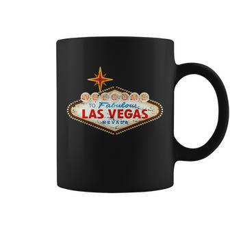Welcome To Las Vegas Classic Sign Coffee Mug - Monsterry