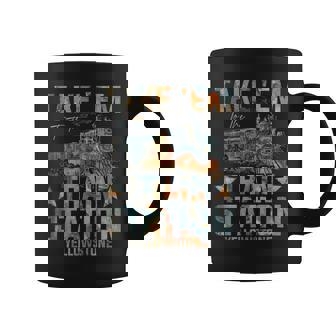 Western Coountry Yellowstone Take Em To The Train Station Coffee Mug - Thegiftio UK