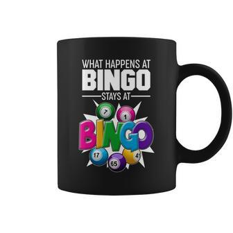 What Happens At Bingo Stays At Bingo Tshirt Coffee Mug - Monsterry UK