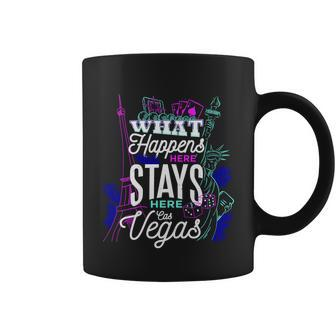What Happens Here Stays Here Las Vegas Nv Vacation Tshirt Coffee Mug - Monsterry UK