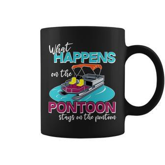 What Happens On The Pontoon Stays On The Pontoon Coffee Mug - Monsterry UK