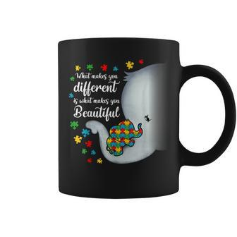 What Makes You Different Elephant Autism Mom Boys Girl Kids Coffee Mug - Thegiftio UK
