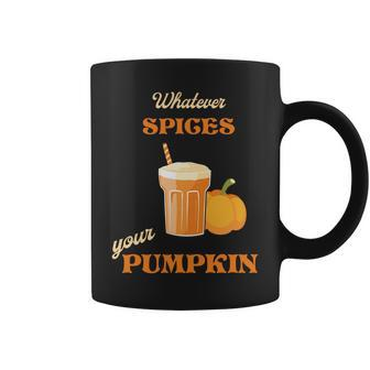 Whatever Spices Your Pumpkin Smoothies Fall Coffee Mug - Seseable