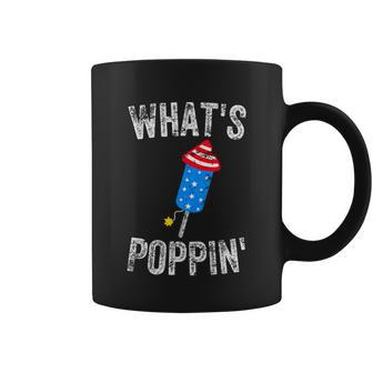 Whats Poppin Funny Firework 4Th Of July Summer Coffee Mug - Monsterry