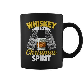 Whiskey Is My Christmas Spirit Tshirt Coffee Mug - Monsterry UK
